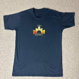 Embroidered Best Serigconf Blue Guatemala Graphic T-Shirt Size M‎